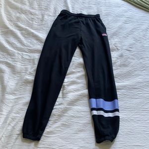 VS Pink black sweat pants size xs